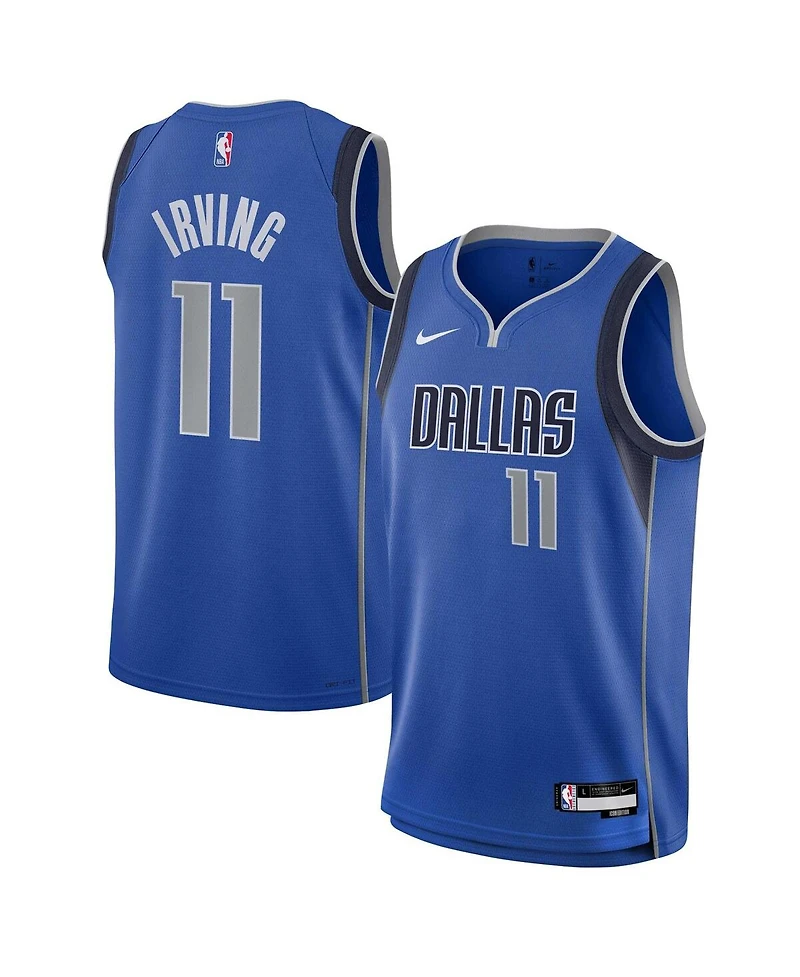 Nike Big Boys and Girls Kyrie Irving Blue Dallas Mavericks Swingman Jersey - Icon Edition