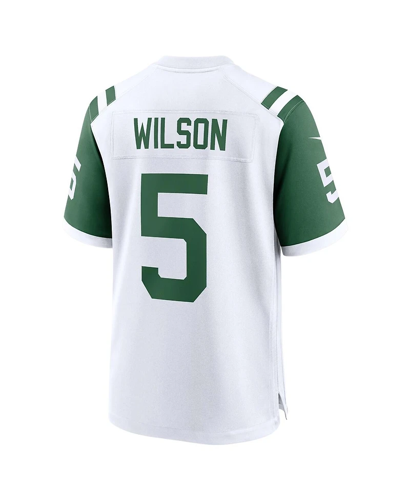 Nike Men's Garrett Wilson White New York Jets Classic Alternate Game Jersey
