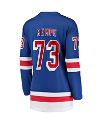 Fanatics Women's Matt Rempe Blue New York Rangers Home Breakaway Jersey
