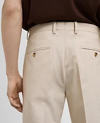 Mango Men's Stretch Fabric Slim-Fit Suit Pants