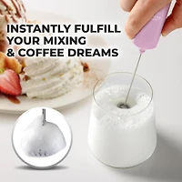 Powerful Mini Milk Frother Handheld - Electric Hand Mixer