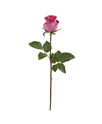 Slickblue 21" Rose Bud Artificial Flowers - Set of 6 Faux Blooms for Elegant Arrangements