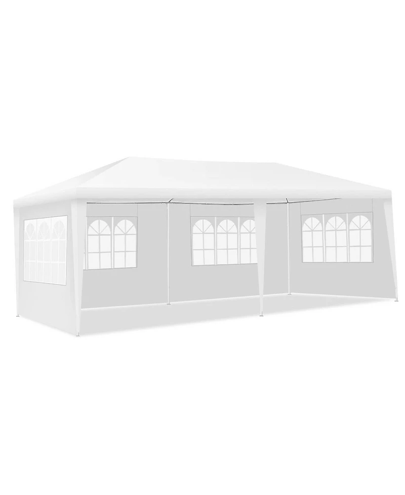 Skonyon 10 x 20 Feet Outdoor Party Wedding Canopy Tent with Removable Walls and Carry Bag