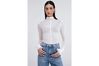 Marcella Women's Alicia Sheer Turtleneck