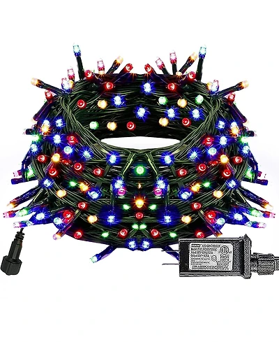 Cowin Christmas String Lights Extendable Multi Colored 66Ft 200LEDs