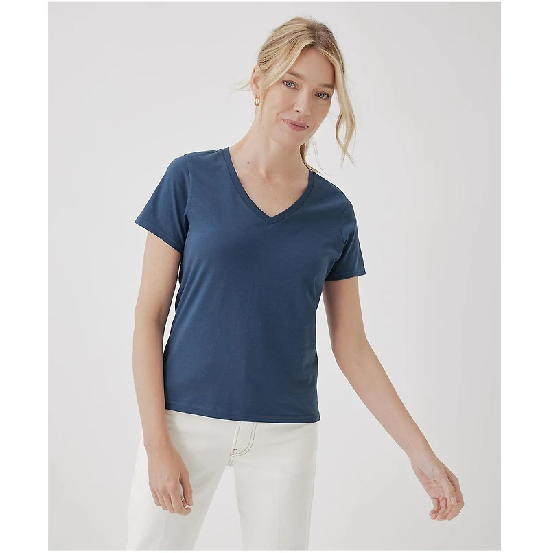 Pact Women's Softspun V-Neck Tee