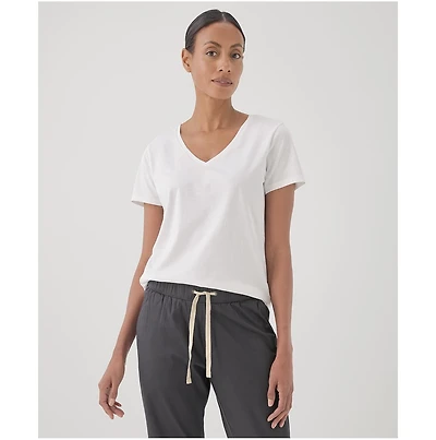 Pact Women's Softspun V-Neck Tee