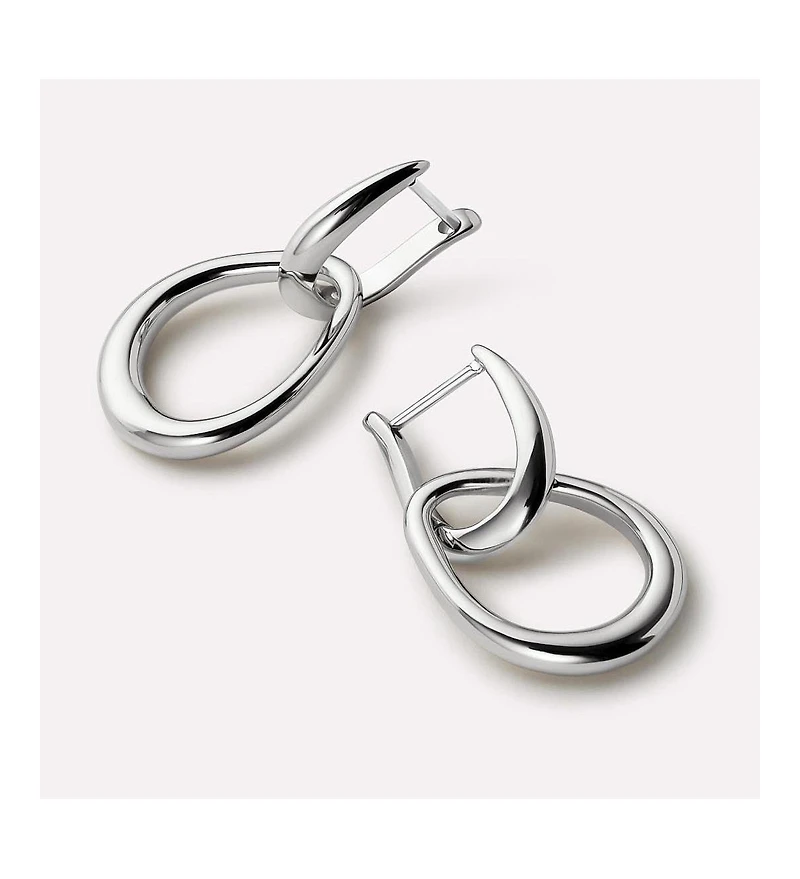 Ana Luisa Silver Drop Earrings - Sage Silver