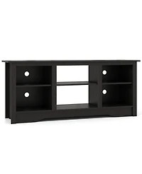 Gymax 58'' Tv Stand Entertainment Center w/ 3-Adjustable Shelves for 65'' Tv Black