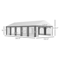 Outsunny 16' x 32' Heavy-duty Large Wedding Tent with Sidewalls