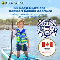 Body Glove Vision Child Life Vest - Woven Polymer Life Jacket Type Iii Pfd