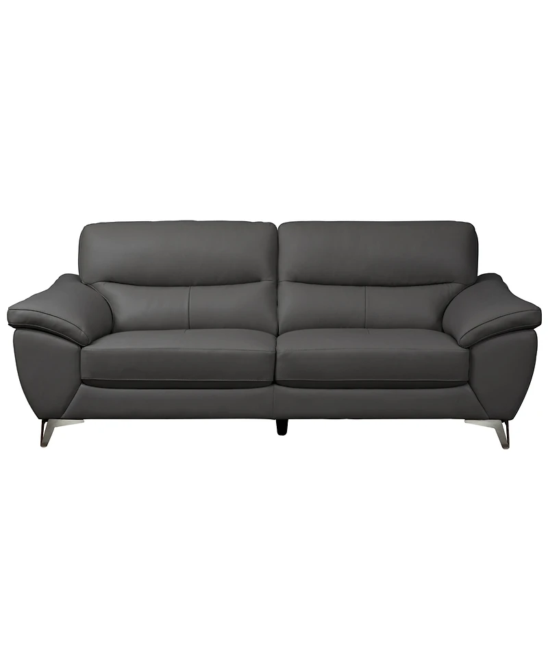 Abbyson Living 86" Top Grain Leather Sofa