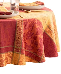 Elrene Maplewood Jacquard Harvest Cotton Round Tablecloth, 70"