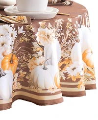 Elrene Wheatland Harvest Fall Oval Tablecloth, 60" x 84" Oval