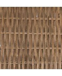 Jonathan Y Honeycom Rustic Bohemian Hand-Woven Rattan Tray