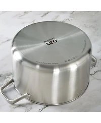BergHOFF Graphite Recycled 18/10 Stainless Steel Stockpot 10", 6.3qt. With Glass Lid