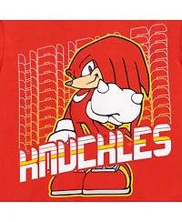 Sega Toddler Boys Tails Sonic The Hedgehog Knuckles Shadow 3 Pack Graphic T-Shirts to