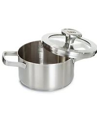 BergHOFF Graphite Recycled 18/10 Stainless Steel Stockpot 6.25", 1.7qt. With Glass Lid