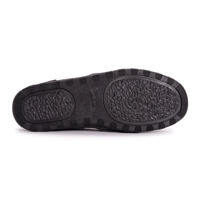 Muk Luks Men's Paul Printed Berber Suede Moccasin Slippers