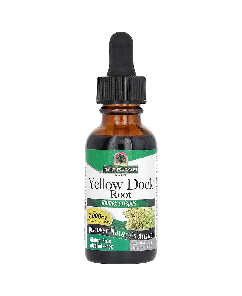 Nature's Answer Yellow Dock Root Alcohol-Free 500 mg