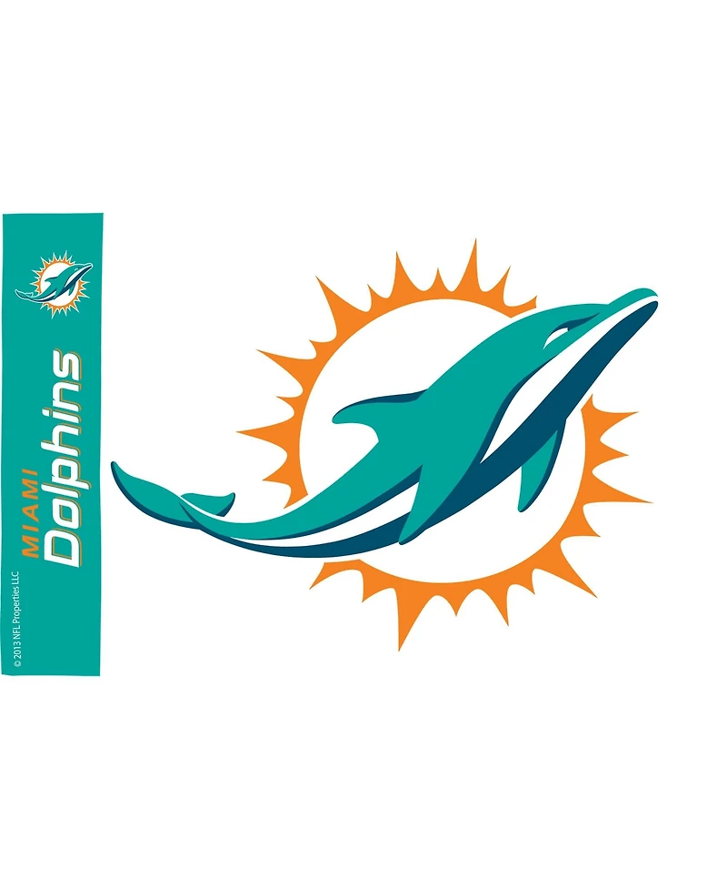 Tervis Nfl Miami Dolphins - Colossal Made in Usa Double Walled Insulated Tumbler Travel Cup Keeps Drinks Cold & Hot, 16oz, Classic