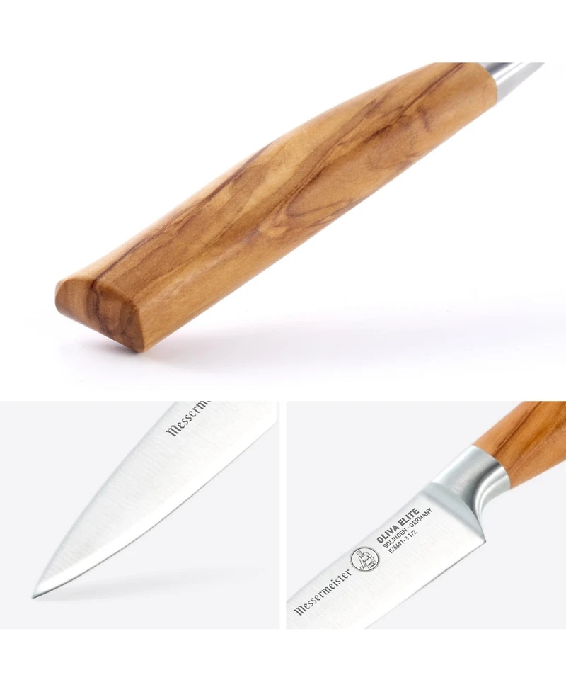 Messermeister Oliva Elite Spear Point Paring Knife, 3.5"