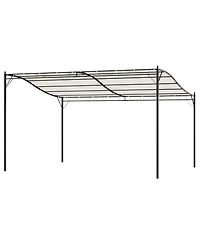 Outsunny 10' x 13' Outdoor Pergola Gazebo, Canopy w/ Drain Holes,