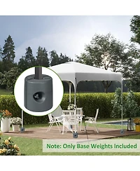 Outsunny Tent Weights Set of 4 for Pop up Canopy, 104LBS