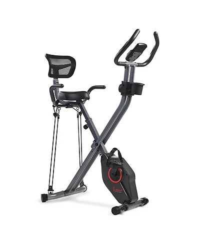 Sunny Health & Fitness Full Body Foldable Magnetic Recumbent X-Bike Pro