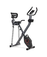 Sunny Health & Fitness Full Body Foldable Magnetic Recumbent X-Bike Pro
