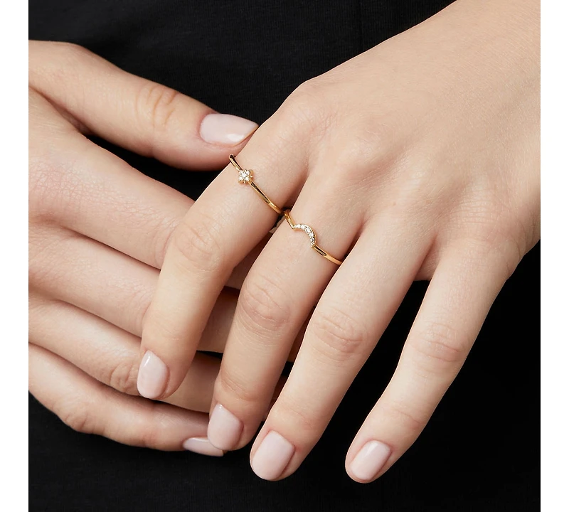 Ana Luisa Moon and Star Rings - Sky Set