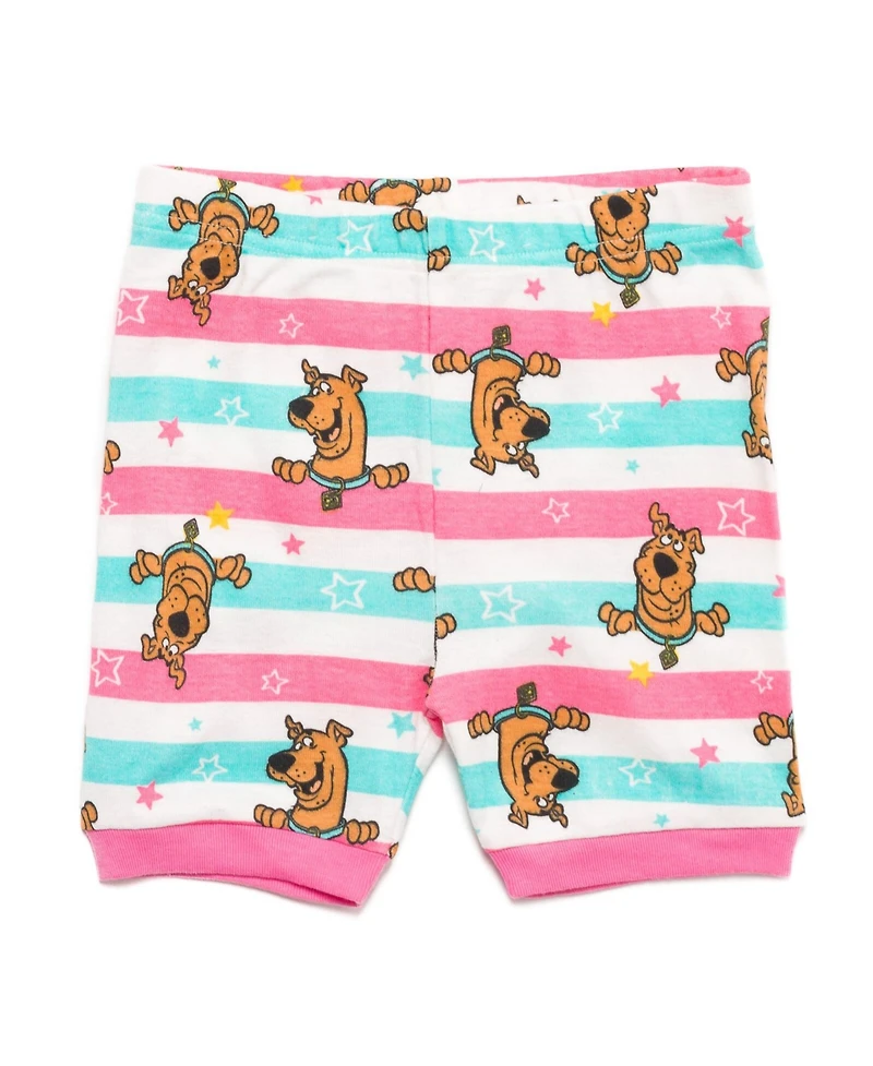 Scooby Doo Little Girls Warner Bros. Pullover Pajama Shirt and Shorts Sleep Set