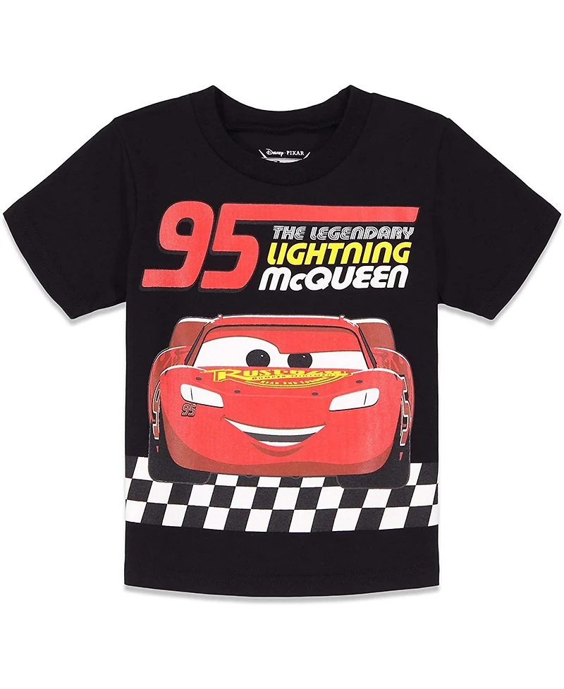 Cars Little Boys Tow Mater Lightning McQueen 3 Pack T-Shirts