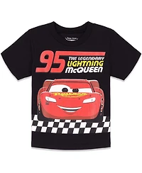 Cars Little Boys Tow Mater Lightning McQueen 3 Pack T-Shirts