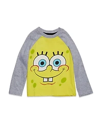SpongeBob SquarePants Toddler Boys Patrick Squidward 2 Pack Long Sleeve T-Shirts to
