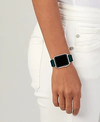 Coach Women's Emerald Green Silicone Strap for Apple Watch 38mm, 40mm, 41mm