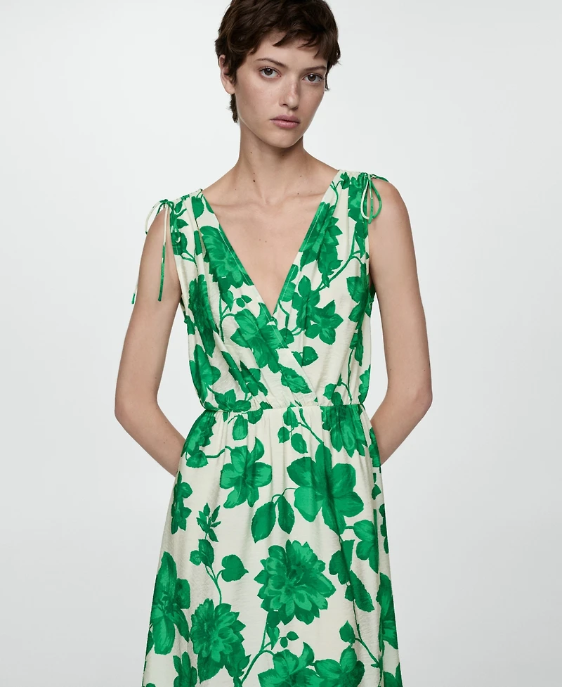 Mango Women's Printed Long Dress