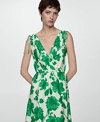 Mango Women's Printed Long Dress