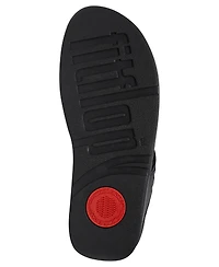 FitFlop Women's Lulu Chunky Snaffle Leather Toe-Post Sandals