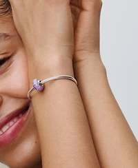 Pandora Sterling Silver Opalescent Purple Charm