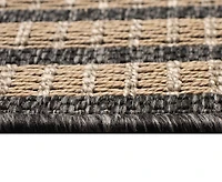 Liora Manne' Monaco Striped Border 1'11"x7'6" Runner Area Rug