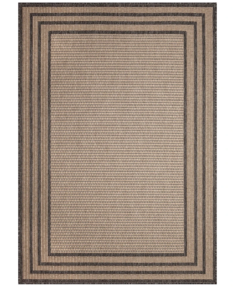 Liora Manne' Monaco Striped Border 3'3"x4'11" Area Rug