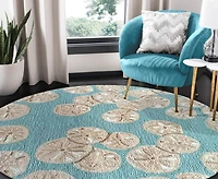 Liora Manne' Capri Sea Biscuit 3'x3' Round Area Rug