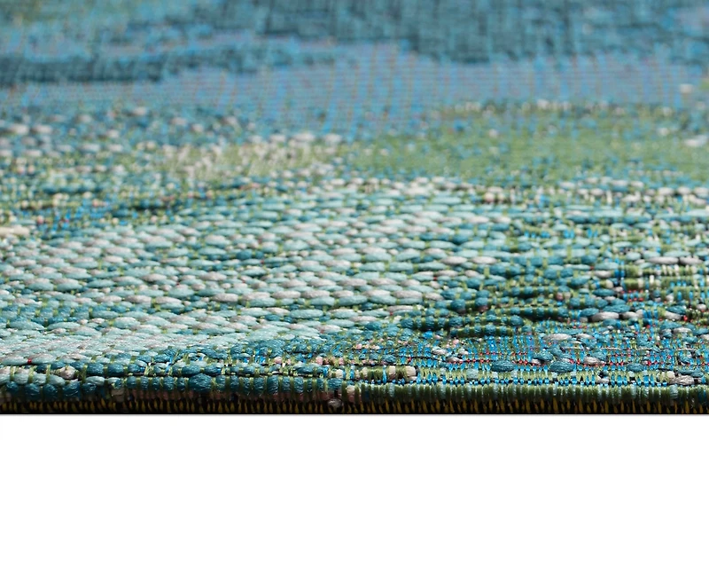 Liora Manne' Marina Watercolor Pond 7'10"x9'10" Area Rug