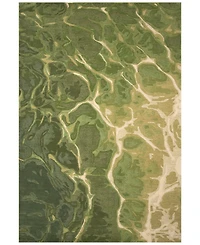 Liora Manne' Corsica Water 2'x7'6" Runner Area Rug
