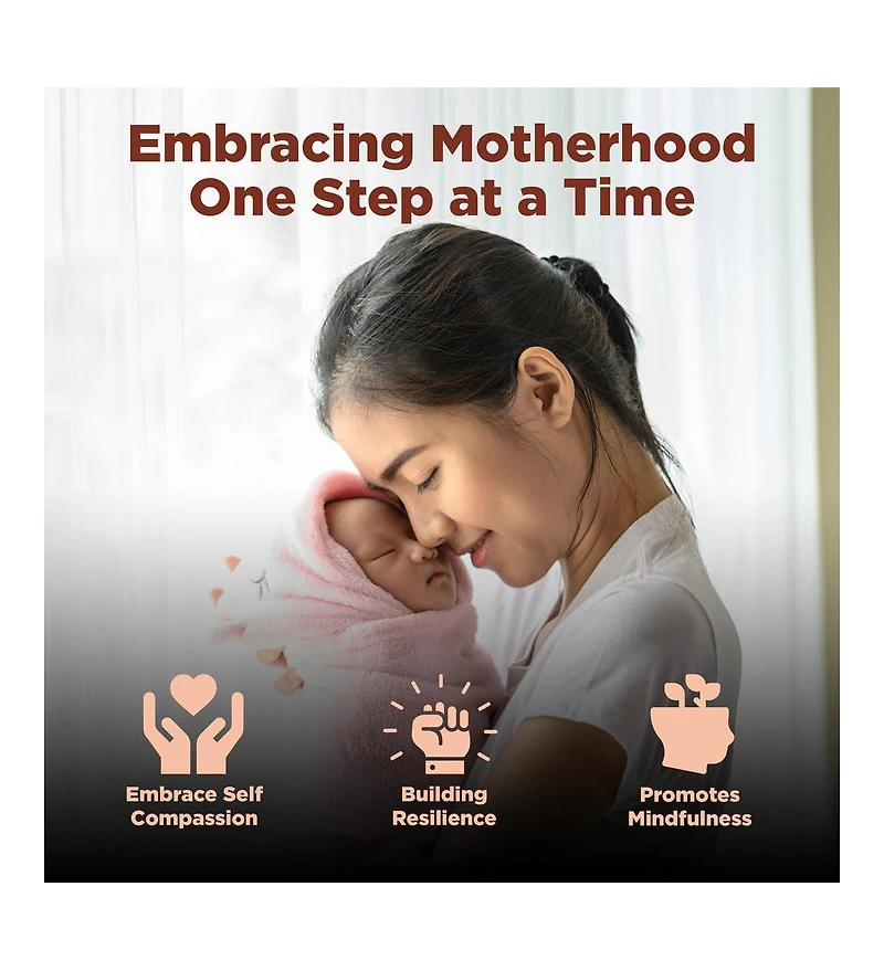 Life Sutra Postpartum Gifts for Mom – 80 Positive Affirmations with Mindfulness Prompts for New Mom s – Perfect for New Mom After Birth