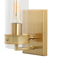 Jonathan Y Harper Coastal Minimalist Iron/Glass Led Sconce (Set of 2)
