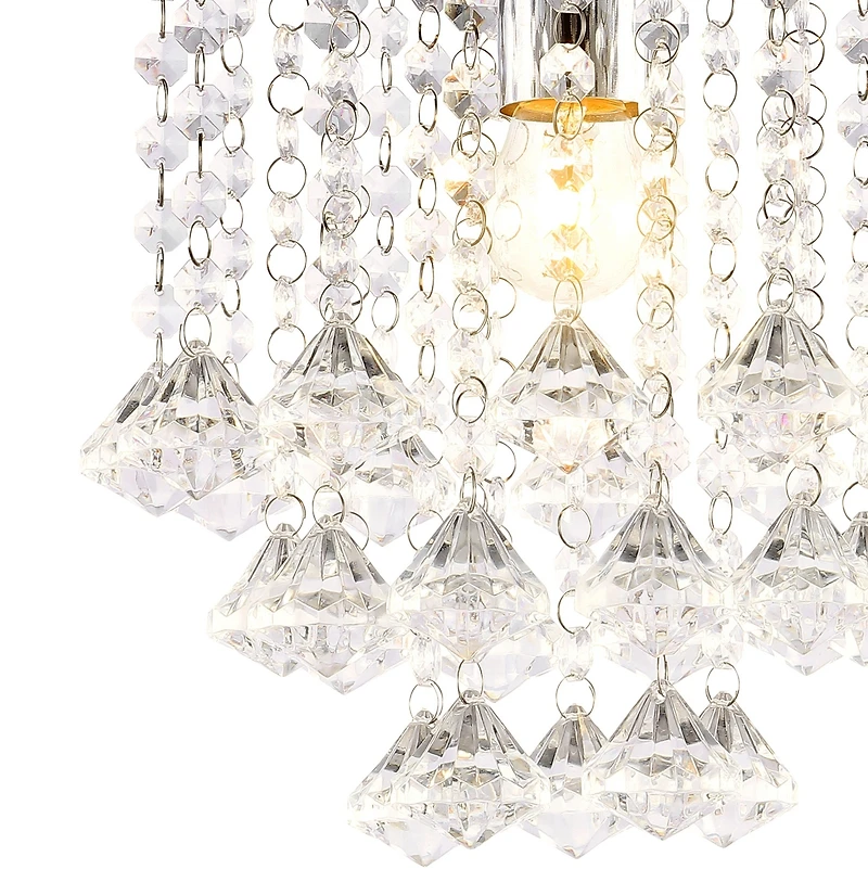 Jonathan Y Lillibet Traditional Transitional Iron Led Semi Flush Mount