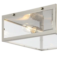 Jonathan Y Grayson Metal/Glass Led Flush Mount