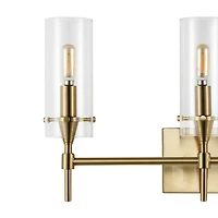Jonathan Y Cato Bohemian Farmhouse Iron/Glass Led Vanity Light